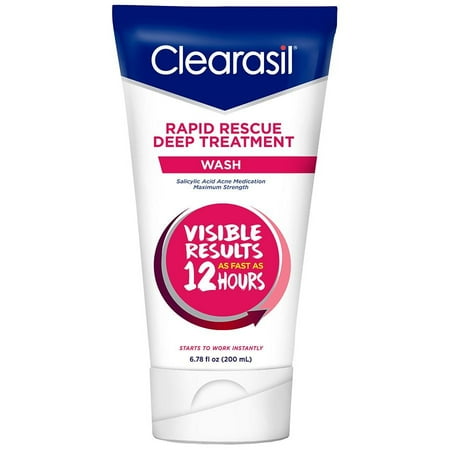 Clearasil Rapid Rescue Deep Treatment Wash 6.78 fl oz Pack of 2