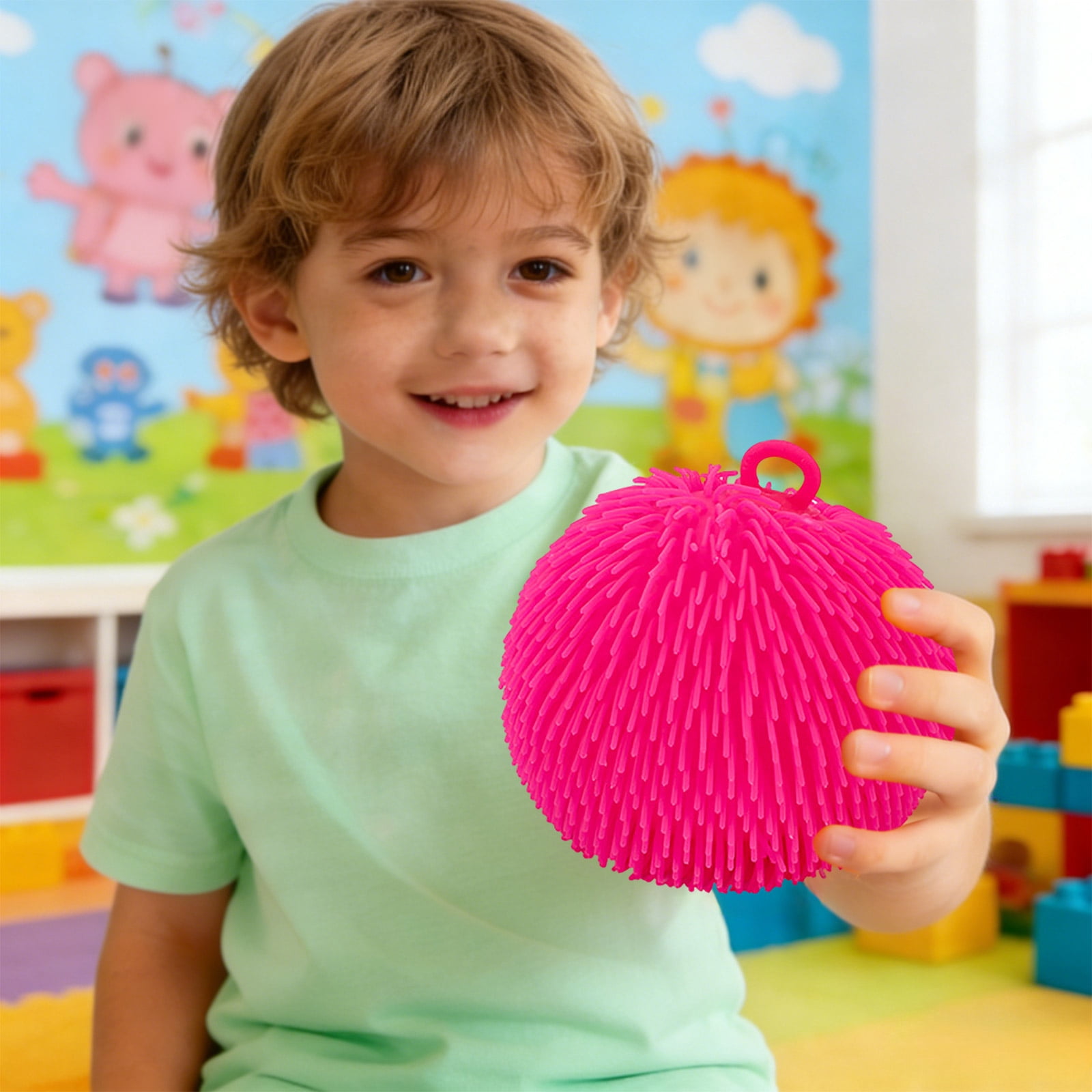 1 Pcs Puffer Ball Spiky Sensory Balls Bulk Bouncy Sensory Stress Relief Toy for Fun Fidget Anxiety Game Classroom Prizes Party Favors