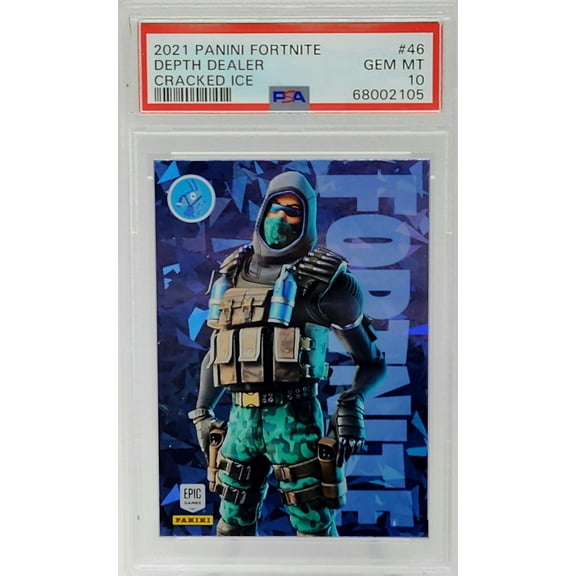Depth Dealer Cracked Ice 2021 Panini Fortnite Epic Games Trading Card #46 PSA 10