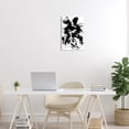 thumbnail image 2 of Contemporary Black Ink Strokes Abstract Graphic Art Unframed Art Print Wall Art, 2 of 6
