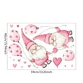 thumbnail image 2 of Valentine's Day Wall Stickers,Gnome Love Heart Wall Decals,Cute Gnome Window Cling,Mural Stickers for Wedding Anniversary Party,Waterproof Static Glass Sliding Door Sticker, 2 of 6