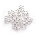 thumbnail image 3 of 5pc Resistant 304 Stainless Steel Stainless Steel Color Charms Dog Paw Prints 12.9x11.8x1mm Hole: 1.5mm, 3 of 3
