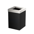 thumbnail image 5 of Gatco Elevate Stainless Steel 3 Gallon Square Wastebasket, Matte Black/Satin Nickel Lid, 5 of 5
