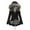 Black, variant on ELFINDEA Womens Tops Mid-length Hooded Winter Warm Plus Fleece Coat Plus Cotton Padded Coat Pink XL