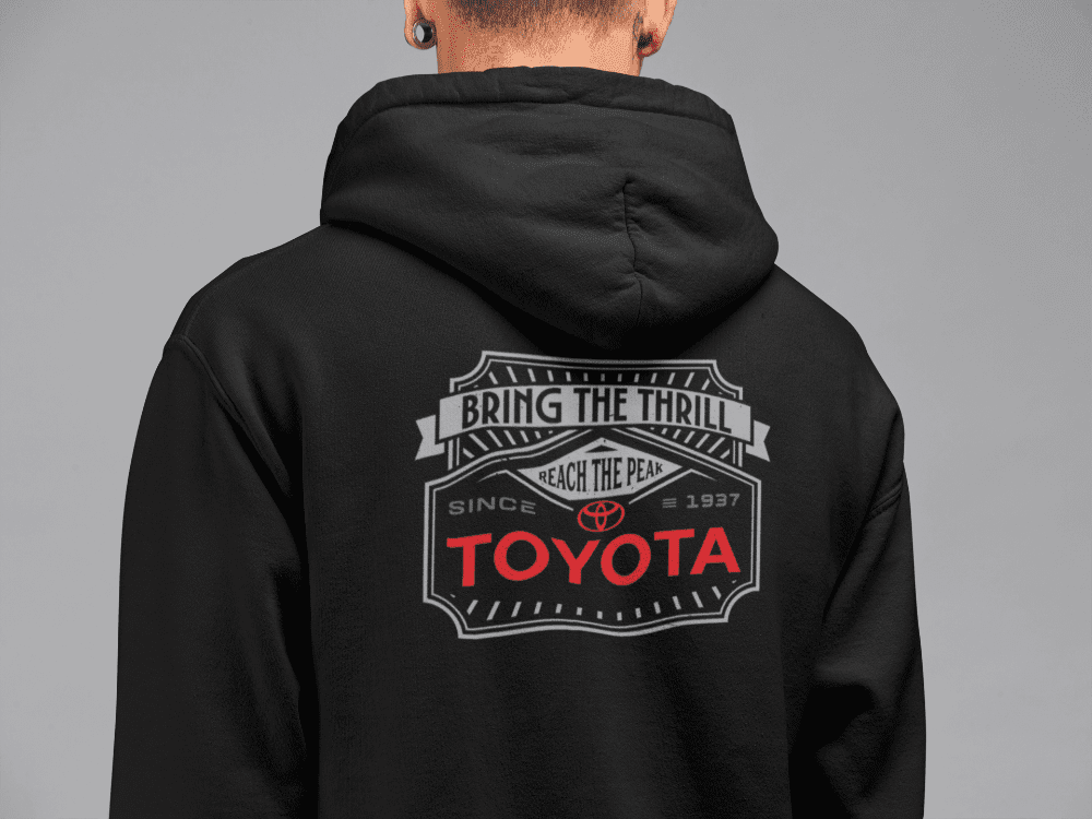Toyota Zip-Up Hoodie-Bring the Thrill Off Road Gear