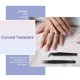 thumbnail image 4 of Nail Art Rhinestones Eyelashes Extension Straight & Curved Tweezers Tool Set-, 4 of 5
