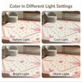 thumbnail image 7 of ODIKA 9'x12' Washable Area Rug Pencil Coquette Pink Vintage Schoolgirl Cutecore School Classroom for Master Suite, California King, Under Bed, Non-Shedding, Easy Care, 7 of 7