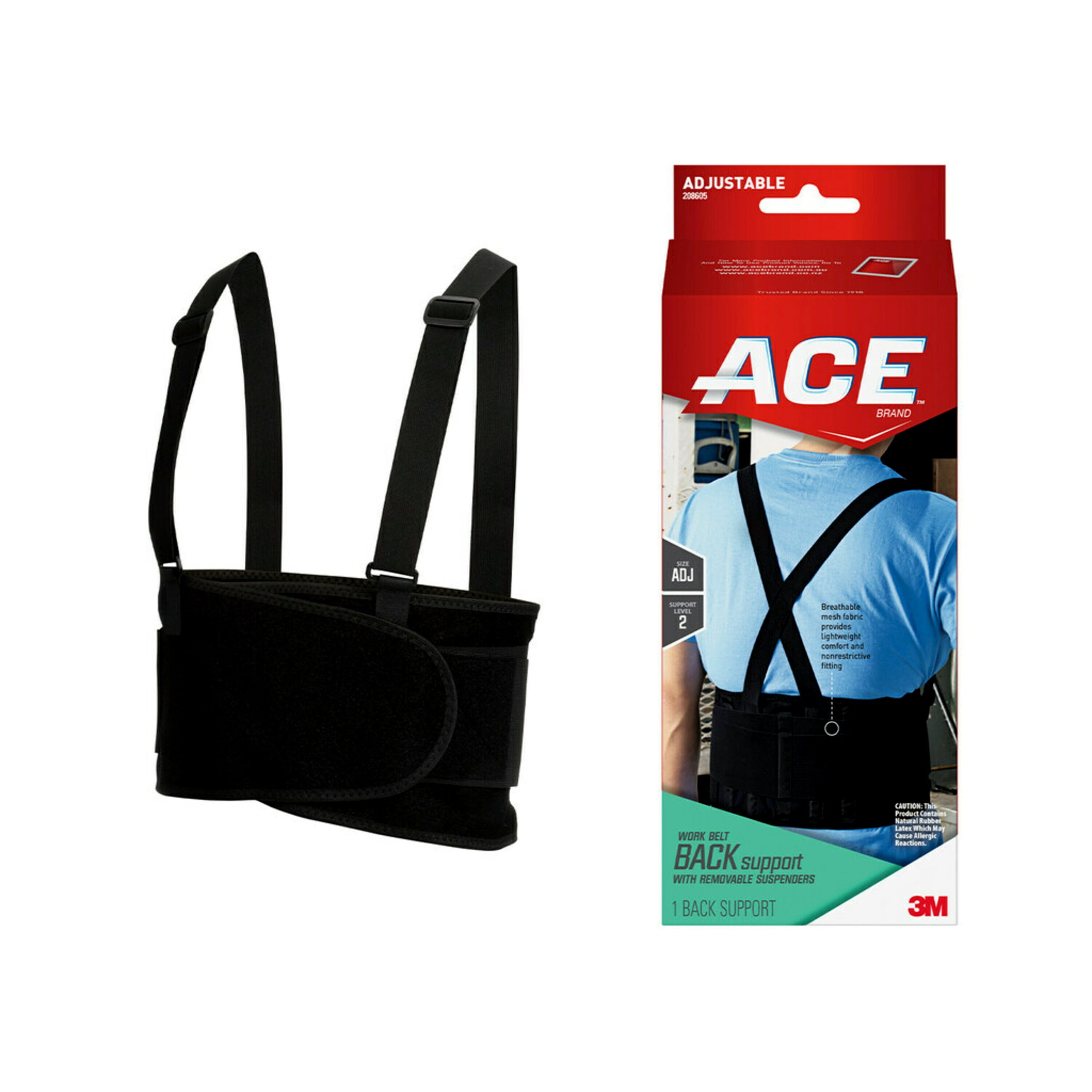 ACE Brand Adjustable Work Belt, Helps provide back support when lifting in the workplace