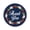 Navy Blue & Pink, variant on Darling Souvenir 45 Pcs Floral Wreath Round Thank You Black Stickers Envelope Seals-1.6 Inches