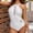 White, variant on Njoeus Women High Neck One -- Piece Swimsuit Slimming Women Halter Tummy -- Control Bathing Suit Party Mesh Beach Swimwear for Women Teen Girls