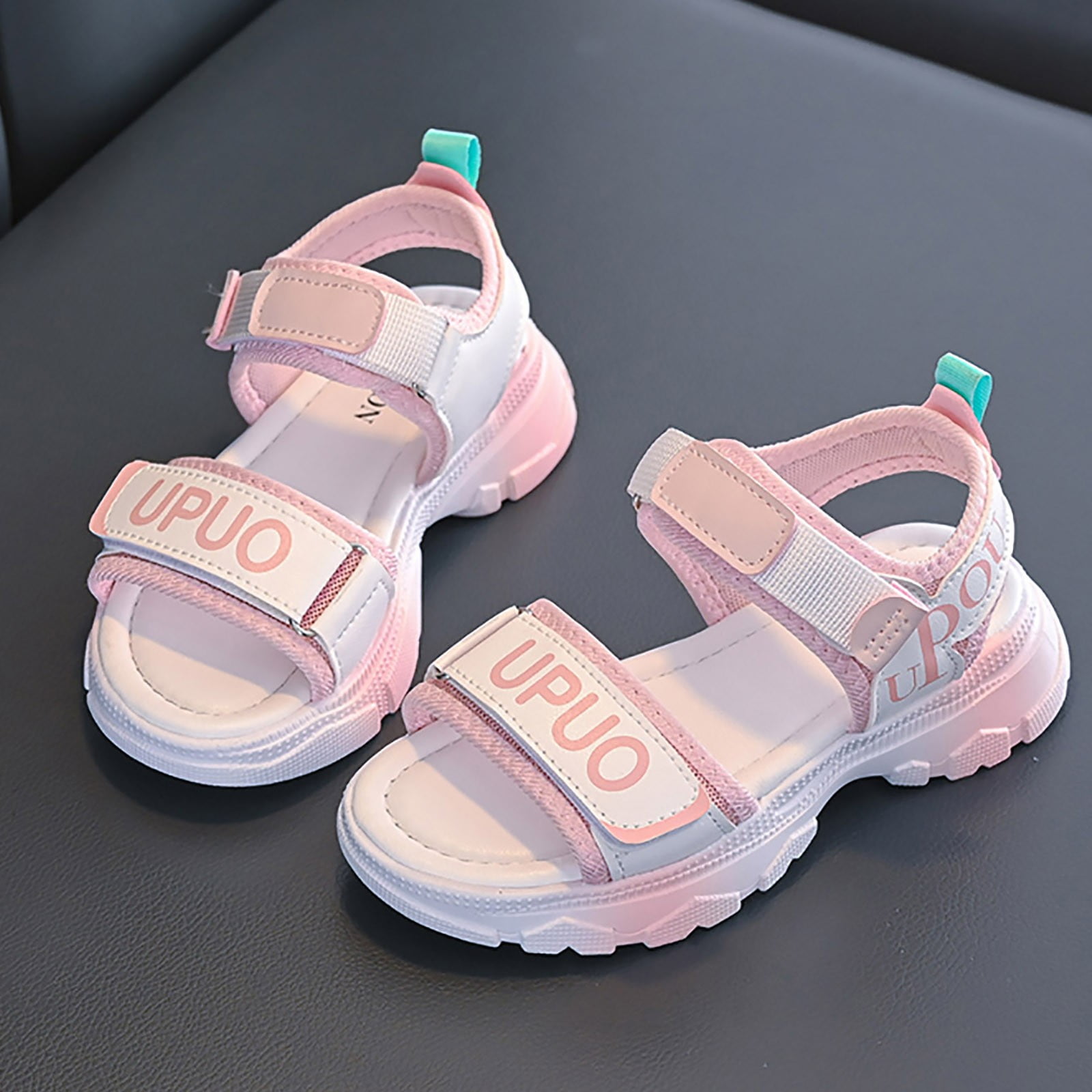 LUOGENLI Girls Sandals Size 3 1/2 Girls' Princess Sandals Summer Girls' Beach Shoes 16 Years Old 3 Summer Soft Sole Non Walking Shoes Girls Sandals Size 12 Girls Sandals Size 6-7 Big Kid 29