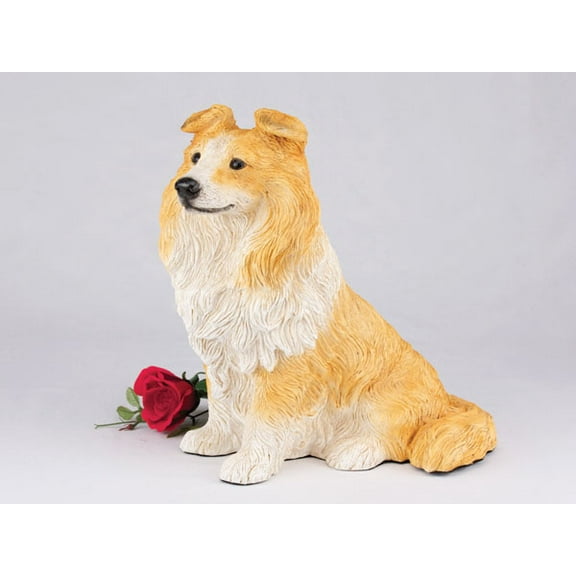 Sheltie Cremation Pet Urn for a Dog Memorial in remembrance of your beloved family pet.