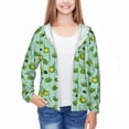 thumbnail image 3 of Cauagu Froggs In The Lake Print Sun Protection Jacket for Teen,Full-Zipper Long Sleeve Sun Shirts with Pockets UV Hoodie Shirts Outdoor Athletic Jacket-Large, 3 of 7