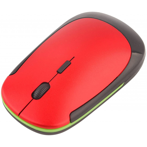 SHUJI USB Fare, 1600DPI 2.4G Kablosuz Fare Ergonomik Optik Konumlandırma Mouse Mini Dizüstü Bilgisayar Optik Konumlandırma Faresi (kırmızı)