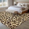 thumbnail image 5 of Area Rug 72×108in, Abstract Leopard Print Floor Carpet Living Room Rug, Classic Brown Spots Non-Slip Welcome Mat Indoor Rugs for Bedroom Dining Room, 5 of 9