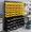 Yellow + Black, variant on Howcool 30PCS Wall Mounted Storage Bins, Garage Pegboard Organizer System, Small Parts Storage Bins for Screws, Nuts & Bolts, Tool Organizer for Workshop Garage (Red Blue Black)