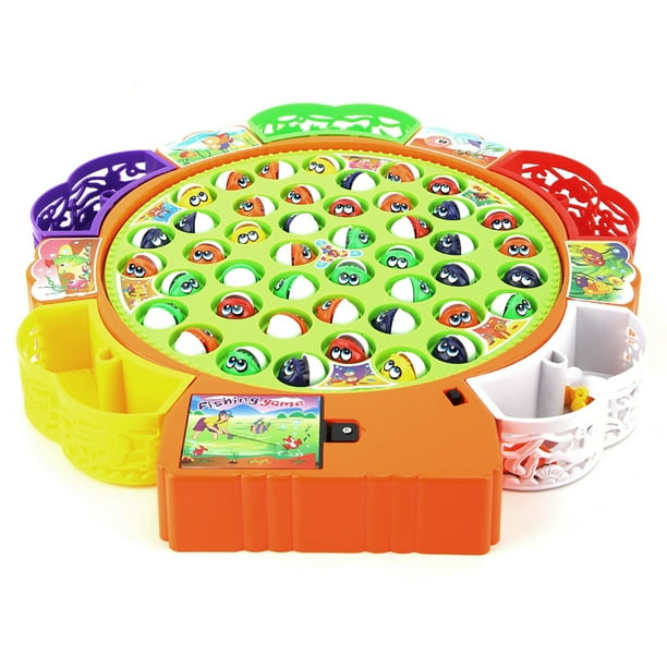 Khall Colorful Fishing Game, Interactive Spin Fishing Toy, Gift For Kids
