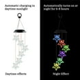 thumbnail image 4 of justharion Solar String Light Color Changing Wind Chime Lamp LED Outdoor Decorative Hanging Light, Five-Pointed Star, Clear, 4 of 7