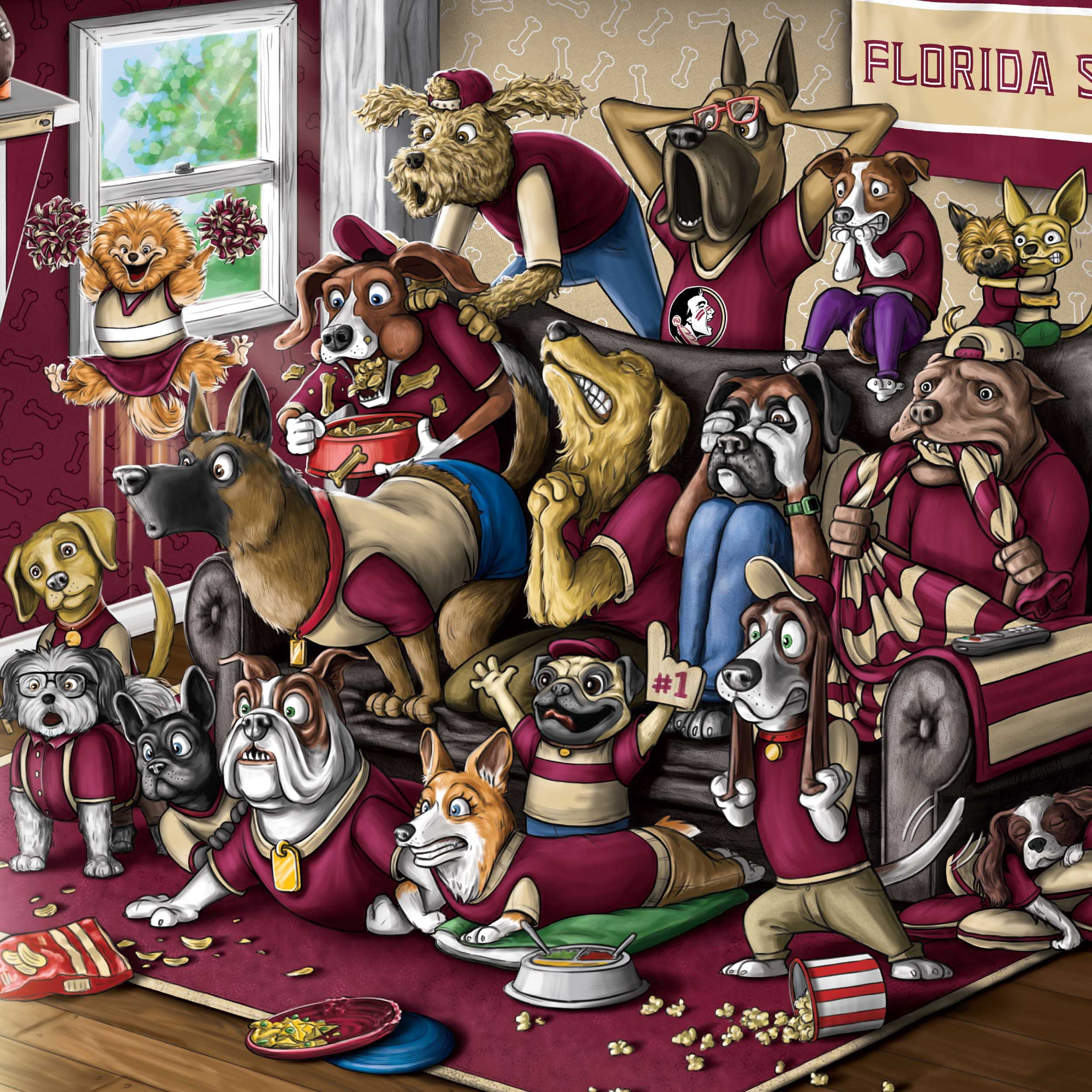 YouTheFan NCAA Florida State Seminoles Purebred Fans Wall Art
