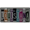 thumbnail image 1 of Plaque d'Immatriculation en Métal Style Coupe Louisiane, 1 of 2