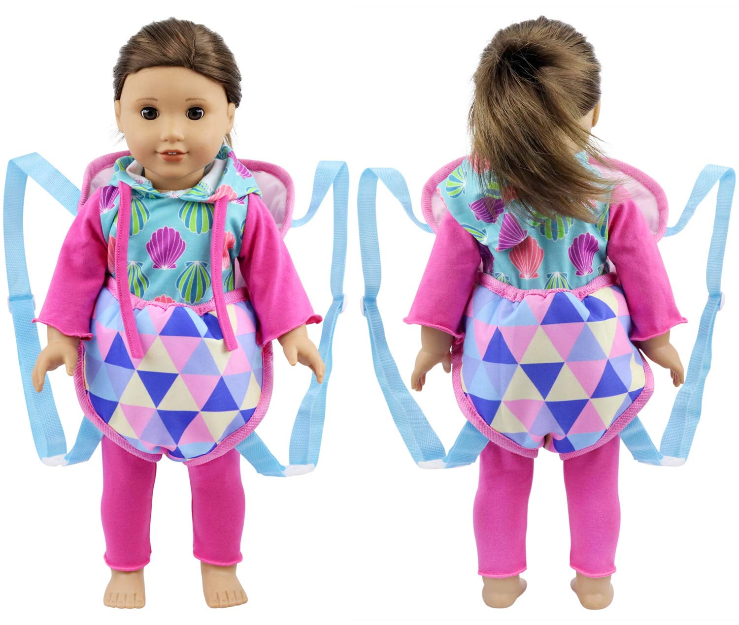 Amerteer Kids Toddler Doll Carrier Backpack: Handmade Baby Doll