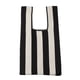 thumbnail image 1 of Bolsa con asa superior a rayas para mujer, de mano tejido a la moda, portátil para el trabajo (estilo 6) JShteea Para Estrenar, 1 of 9