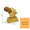 thumbnail image 2 of Golden Resin Speaker Trophy, Singing Champion Award, Sleek Desk Decor for Audio Enthusiasts, Musicians, and DJs, 2 of 2