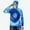 A41 Blue, variant on Xdegoge Men's UV Sun Protection Hoodie Quick-Dry Long Sleeve Performance Tee Face Mask Integrated Tie Dye Print Rash Guard Fishing Athletic Outfits