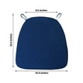 thumbnail image 3 of Efavormart NAVY BLUE Chiavari Chair Cushion Chair Pad with Attachment Straps Party Event Decoration - 2" Thick--PACK OF 5, 3 of 7