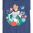 thumbnail image 3 of Disney - Cinderella Floral  - Toddler & Youth Girls Short Sleeve Graphic T-Shirt, 3 of 5