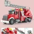 thumbnail image 7 of Blukids Fire Truck Aerial Ladder Toy,Rescue Toy Truck with Water Spray Function and Sound & Light,Fire Truck Toy for 4 5 6 7 8 9 Year Old Boy Toy(Red), 7 of 7