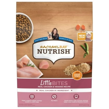 Nutrish Rachael Ray Little AIF4 Bites Dry Dog Food, Chicken & Veggies Recipe for Small Breeds, 6 Pounds