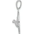 thumbnail image 2 of Sterling Silver Polished Antigua,W.I. Circle W/Frog Pendant(Length 27.02) - Jbsp, 2 of 5