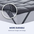 thumbnail image 6 of SLEEP ZONE Cooling Mattress Topper Twin XL College Dorm Bedding Quilted Fitted Mattress Pad Cover, Soft Fluffy Down Alternative Pillow Top Bed Topper Deep Pocket 8-21 Inch (Grey, Twin XL), 6 of 6