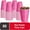 Pink, variant on DecorRack 80 Party Cups, 16 fl oz -BPA Free- Plastic Soda Cups, Yellow (Pack of 80)
