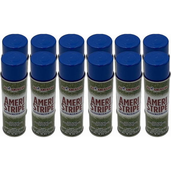 Ameri-Stripe Royal Athletic Field Marking Paint - 1 Case (12 Cans) 18 oz. of Paint per Can