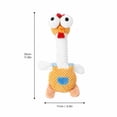 thumbnail image 2 of Interactive Dog Toys Squeaky Rooster Chew Toys Stuffed Plush for Small Medium Breeds Pet Relaxation Relief Birthday Christmas Easter Dog Gift Teeth Farm Animal Pet Play Toys, 2 of 5