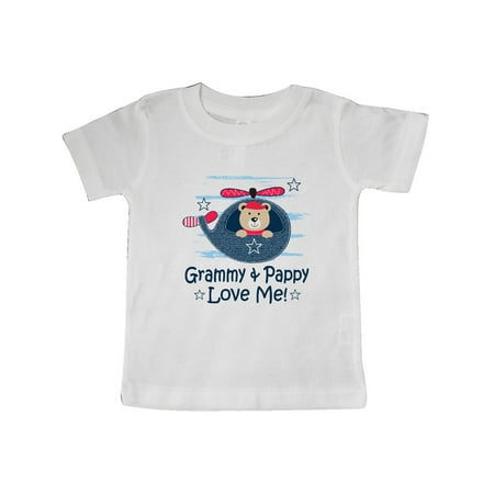 

Inktastic Grammy and Pappy Love Me Gift Baby Boy or Baby Girl T-Shirt