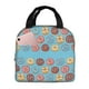 thumbnail image 1 of Easygdp Cute Donut Bolsa Térmica Premium - Tela Oxford Impermeable, Gran Capacidad, Bolsillo Frontal, Unisex para Trabajo, Escuela, Actividades al Aire Libre y Picnics, 1 of 8