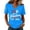 Light Blue(1776-2026 250 Anniversary USA Flag), variant on Iaqnaocc 250th Anniversary Usa Shirt Womens Tops Short Sleeve 250 Anniversary USA Flag 4th Of July Independence Day V Neck July 4th Celebration Outfits Light Blue XL