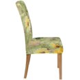 thumbnail image 3 of ZHANZZK Vintage Watercolor Floral Yellow Rose Stretch Chair Cover Protector Seat Slipcover for Dining Room Hotel Wedding Party Set of 6, 3 of 6