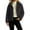 01-Black, variant on Atogsazn Womens Fuzzy Button Jacket Sherpa Fleece Long Sleeve Cropped Coat Thick Winter Warm Tops Outerwear Black M Fashion