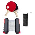 thumbnail image 3 of yotijay Pong Paddles Set Rackets and Balls pong Paddle Portable Retractable Net Black, 3 of 9