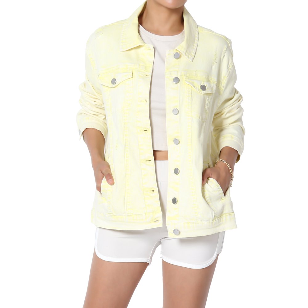 white ripped jean jacket womens