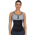 thumbnail image 2 of Women Waist Trainer Neoprene Zipper Double Belt Workout Slimming Trimmer, 2 of 6