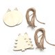 thumbnail image 1 of 40 Uds. Artesanías de madera, adornos navideños con copos de nieve navideños, decoraciones creativas para fiestas navideñas, 1 of 6