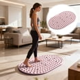 thumbnail image 2 of Round Non Shower Bath Mat with Suction Cups & Drain Holes, Machine Washable Bathtub Mat for Bathroom Swimming Pool(Pink,75x45cm), 2 of 6