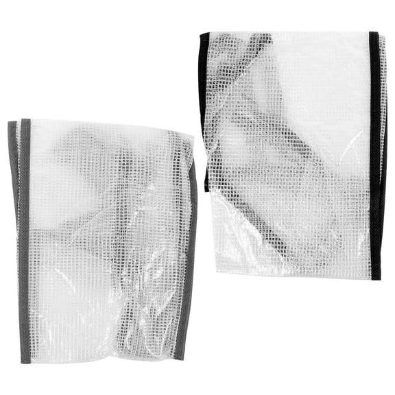 Homoyoyo 2-Pack Shoe Storage Bags with PVC Mesh, Travel Shoe Organizer in Assorted Colors, and Lightweight