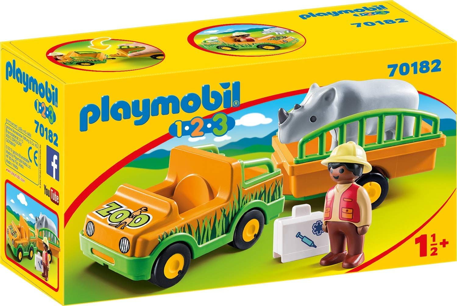playmobil 1 2 3 animals zoo and aquarium