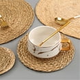 thumbnail image 4 of Ludlz Corn Water Grass Handmade Weave Round Coaster Pad Mat Heat Insulation Placemat, 4 of 7